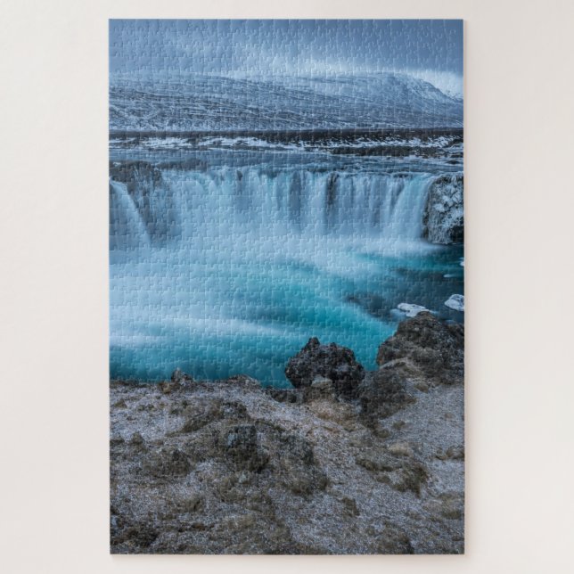 Cascata de 20" x 30", Quebra-cabeça de 1014 peças  (Vertical)