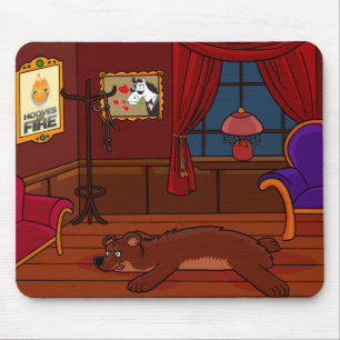 Cascos da fazenda de parafuso prisioneiro Mousepad