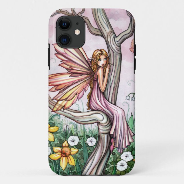 Case-Mate Estojo de capa para iPhone da Fada da Flor da Prim (Verso)