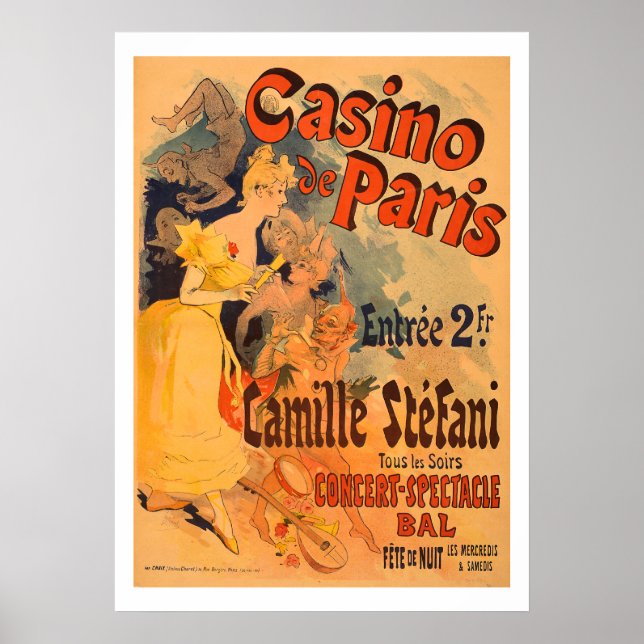 Casino de Paris Vintage Art Poster (Frente)