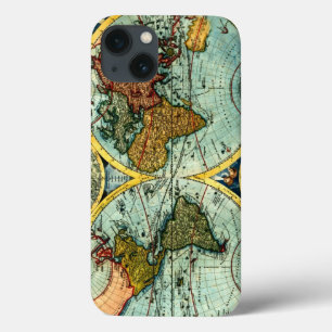 Caso antigo do iPhone 6 da arte do globo do