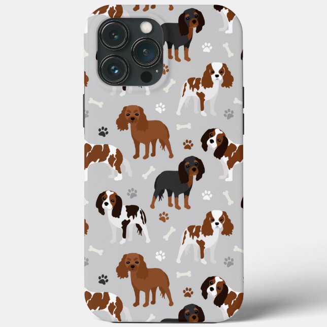 Caso Cavalier King Charles Spaniel Paws e Bones (Verso)