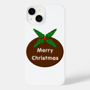 Caso customizável do iPhone 5 do pudim do Natal