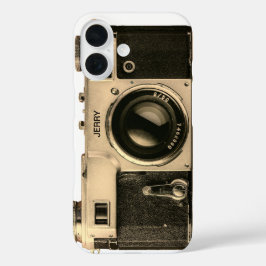 Caso da câmara Vintage personalizada iPhone 16