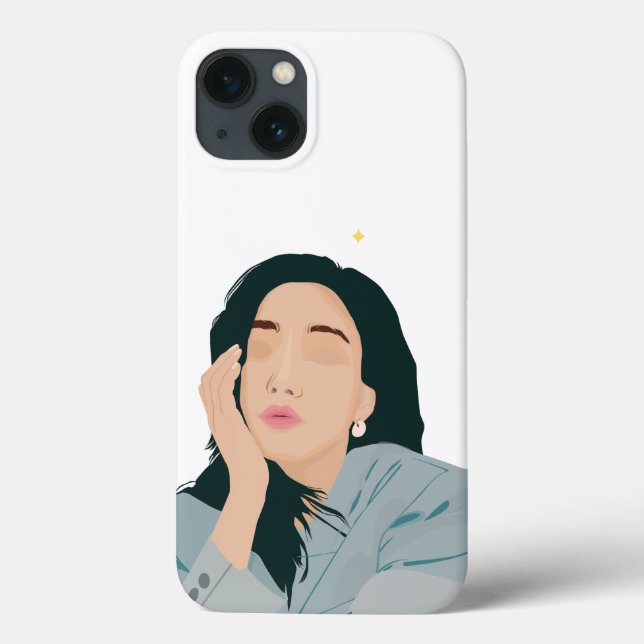 Caso De Ilustração De Mulheres Para O Caso Iphone  (Verso)