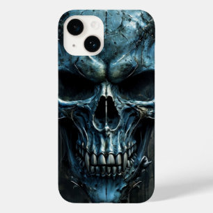 Caso de iPhone 14 de Caveira Azul