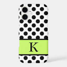 Caso De Iphone Poka Dot Inicial 7 Plus