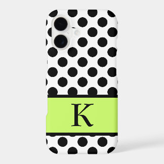 Caso De Iphone Poka Dot Inicial 7 Plus