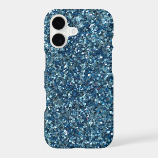 Caso de Minigrama de Brilho Azul Teal iPhone 7 Plu