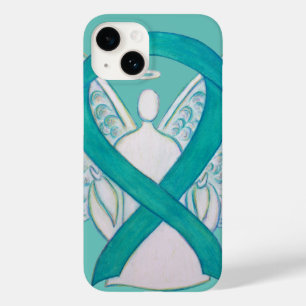 Caso do Anjo de Consciência Verde Teal Fita Angel