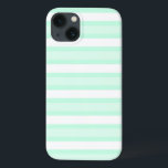 Caso do Aqua Stripe iPad<br><div class="desc">Design na moda simples,  com faixas bonito de pastel em dois tons de verde azul e branco. Um design personalizável para você personalizar com seu próprio texto,  imagens e ideias. Uma imagem de arte digital original criada por QuirkyChic.</div>