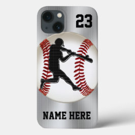 Caso do basebol do iPhone do NOME e do NÚMERO
