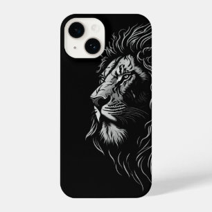 Caso do Face iPhone 14 do Majestdoméstico Lion