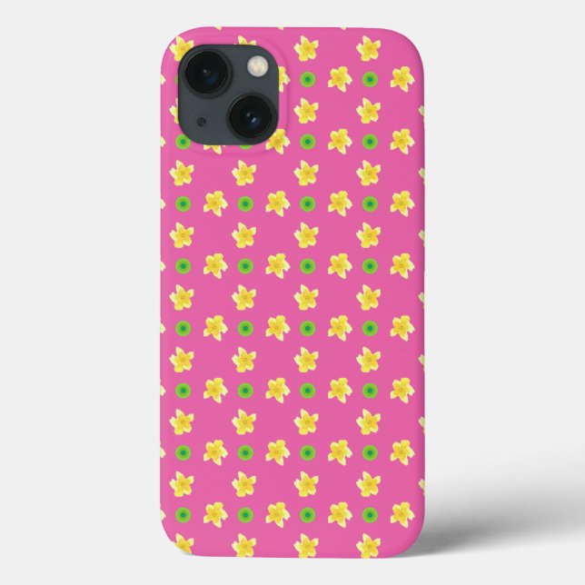 Caso do iPad Case-Mate: Primroses no Rosa Profundo (Verso)