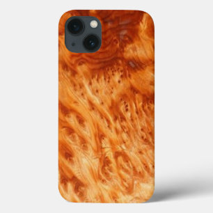 Caso do iPad do Woodgrain do Burl do fogo