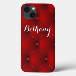Caso do iPad Personalizado Vermelho Elegante