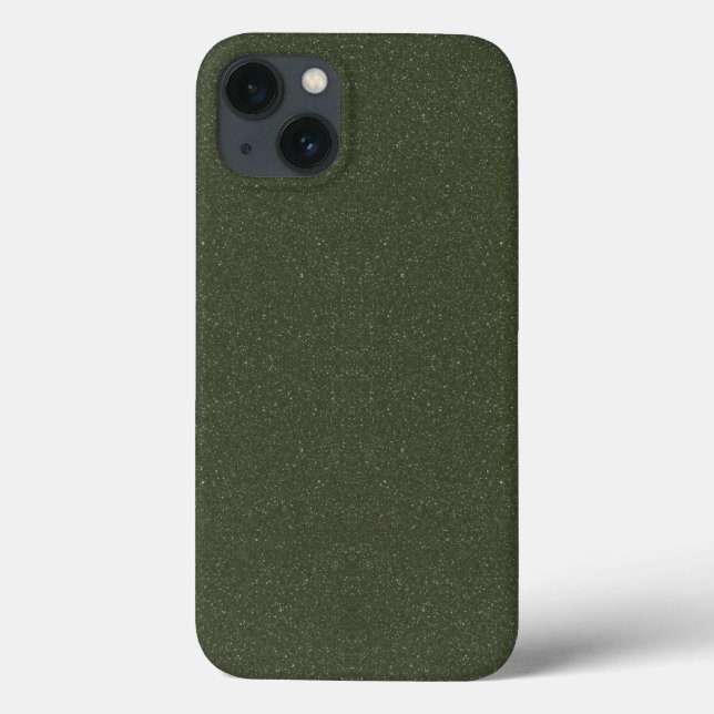 Caso do iPhone 13 da Textura Verde da Moss - Perso (Verso)