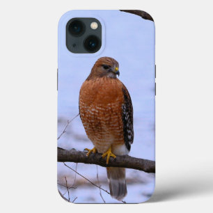 Caso do iPhone 13 de ombros vermelhos