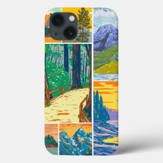 Caso do iPhone 13 inspirado na floresta