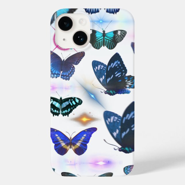 Caso do iPhone 14 Butterfly Encantado (Verso)