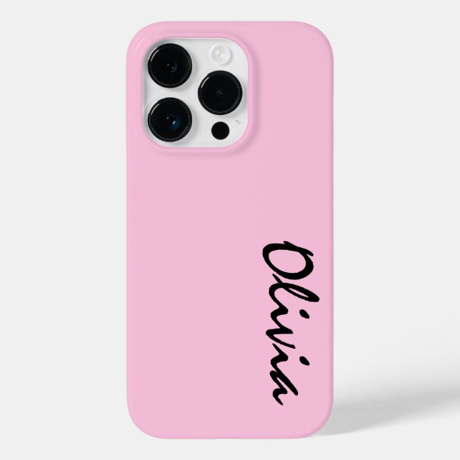 Caso do iPhone 14 Pro com nome personalizado (Verso)