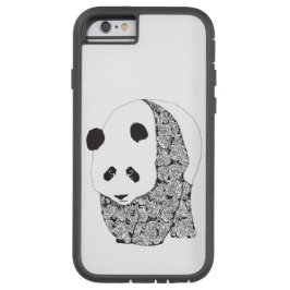 Caso do iPhone 6 do urso de panda gigante