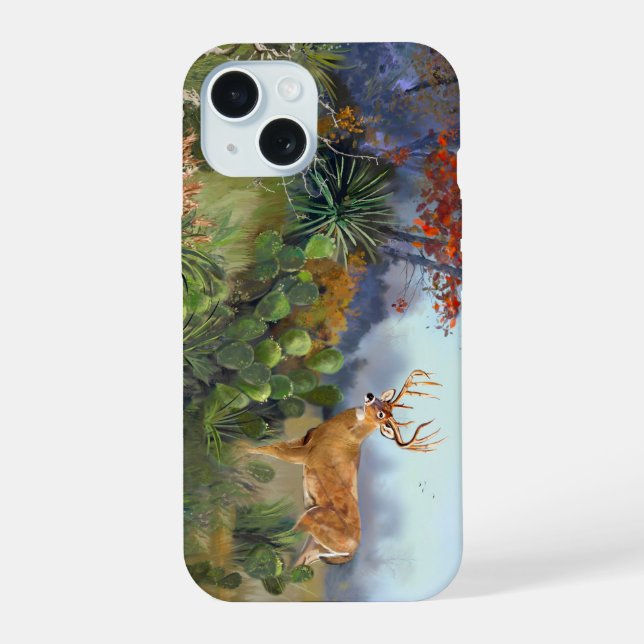 Caso do Texas Buck iPhone 15 (Verso)