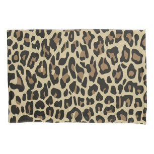 Caso do travesseiro impresso de animais de Leopard