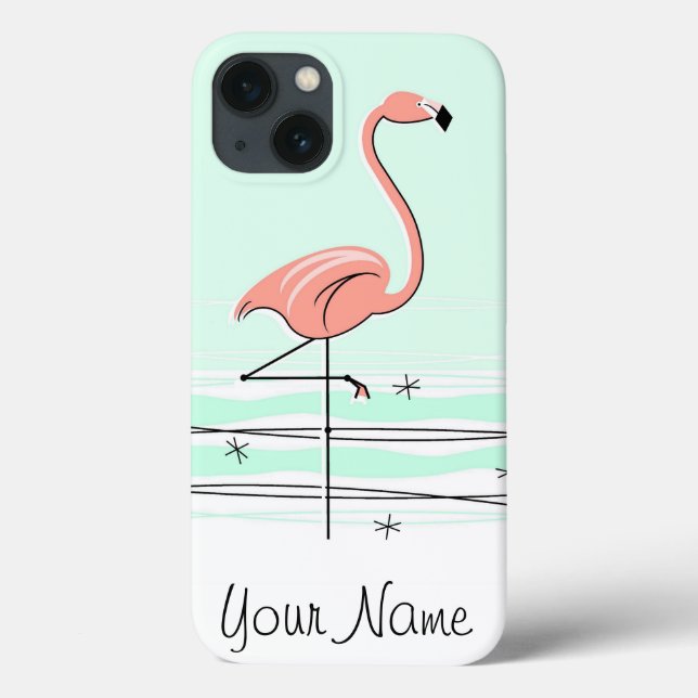 Caso Flamingo Aqua 'Name' MiniPad (Verso)