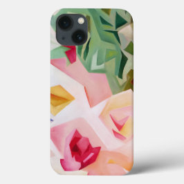 Caso floral abstrato cor-de-rosa do iPhone 6