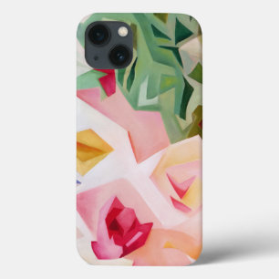 Caso floral abstrato cor-de-rosa do iPhone 6