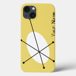 Caso iPad Amarelo Dazzle 'Seu Nome'