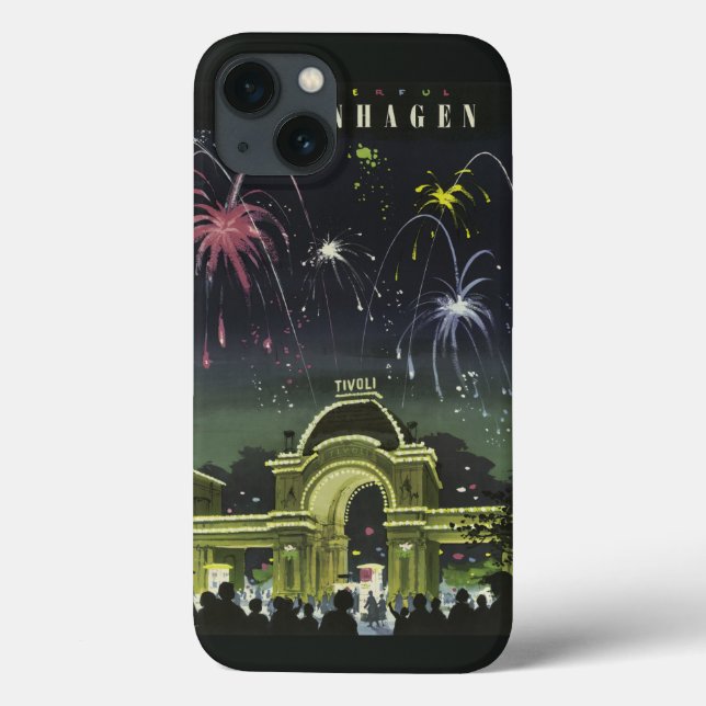 Caso iPad da Viagens vintage de Copenhaga (Verso)