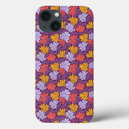 Caso iPhone 13 com Padrão Floral Retroativo
