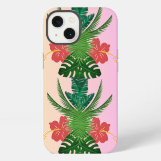 Caso iPhone 13 Monograma Personalizado, Matriz Flo