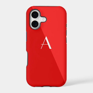 Caso iPhone 5 Monograma Vermelho Duplo