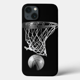 Caso iPhone 6 de Basquete Preto e Branco