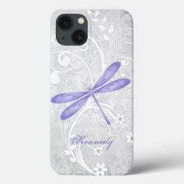 Caso iPhone X Personalizado por Dragonfly Roxo