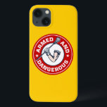 Caso Lacrosse Armed e Perigoso iPhone 6<br><div class="desc">Caso do Lacrosse iPhone 6 - Armado e perigoso. Design de emblema circular do braço muscular com luva segurando lacrosse. Caso do iPhone 6.</div>