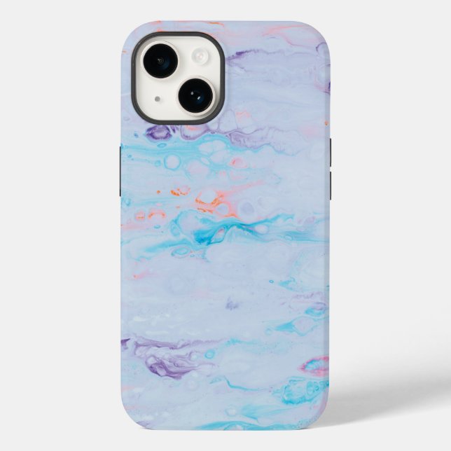 Caso-Matador de Marble Stone Tough Apple iPhone 14 (Verso)