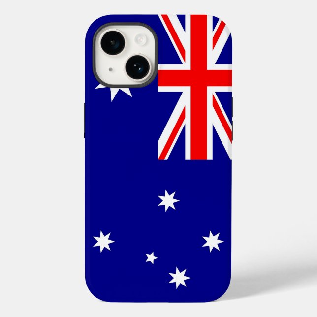 Caso-Mate Apple Patriótico, bandeira da Austrália  (Verso)