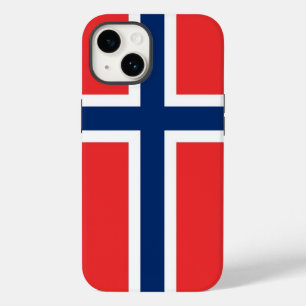 Caso-Mate Apple Patriótico, bandeira da Noruega Ca