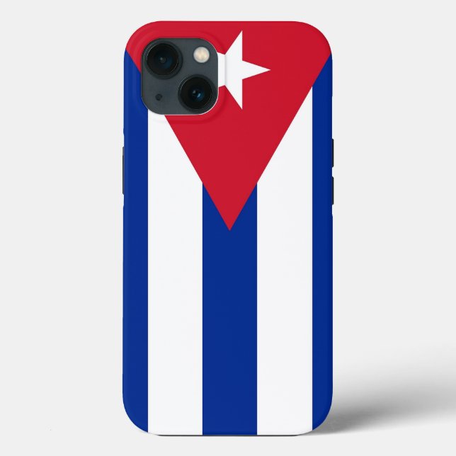 Caso-Mate Apple Patriótico, Bandeira de Cuba (Verso)
