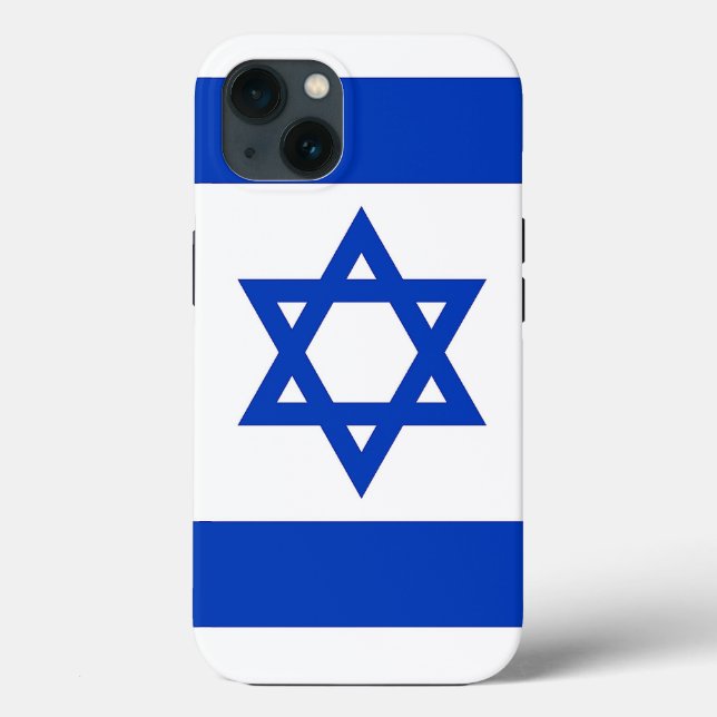 Caso-Mate Apple Patriótico, bandeira de Israel (Verso)