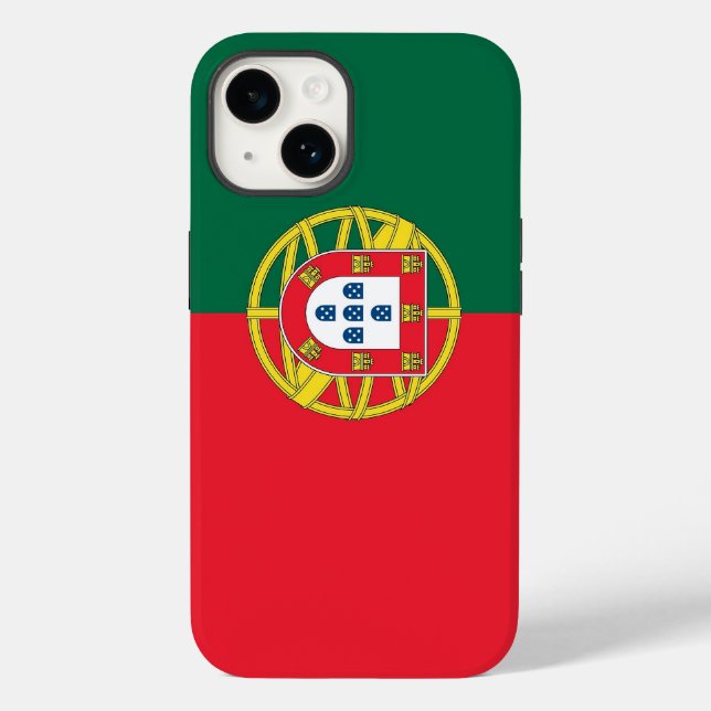 Caso-Mate Apple Patriótico, bandeira de Portugal C (Verso)