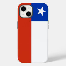 Caso-Mate Apple Patriótico, bandeira do Chile Case