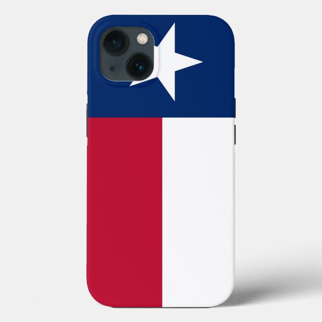 Caso-Mate Apple Patriótico, bandeira do Texas (Verso)