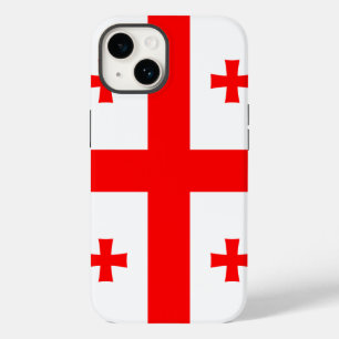 Caso-Mate Apple Patriótico com bandeira da Geórgia