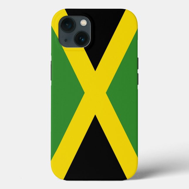 Caso-Mate de Apple Patriótico, bandeira da Jamaica (Verso)