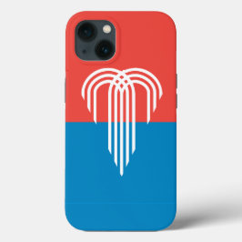 Caso-Mate de Apple Patriótico, bandeira de Kansas 